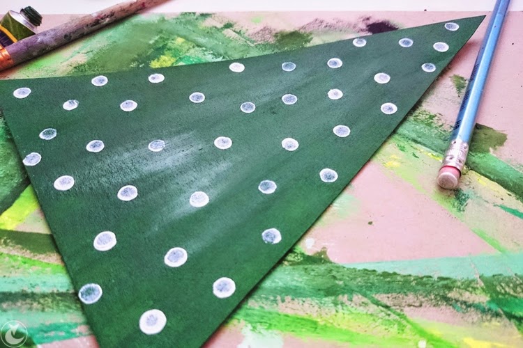 przyjęcie urodzinowe DIY stemplowane groszki