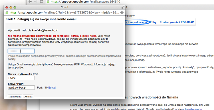 importowanie maili do gmaila inbox zero poradnik