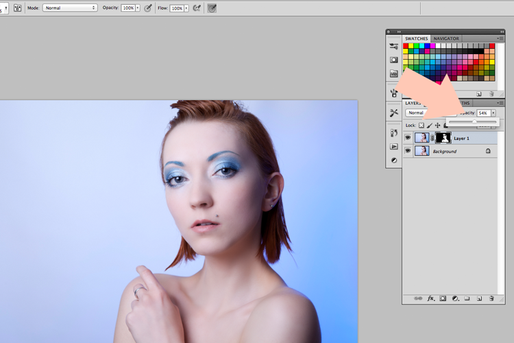 retusz twarzy photoshop