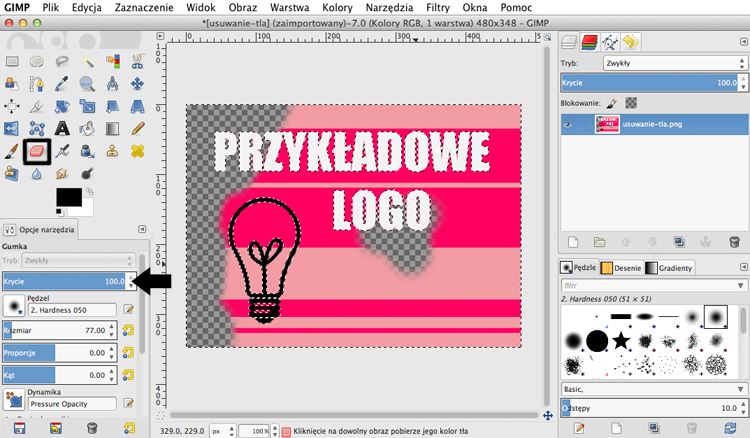 jak usunąć tło z obrazka zdjęcia i logo w gimpie jak usunąć tło z obrazka
