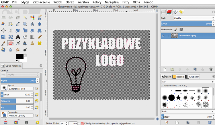 jak usunąć tło z obrazka zdjęcia i logo w gimpie jak usunąć tło z obrazka gimp