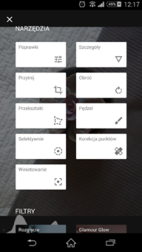 fotograficzna aplikacja android