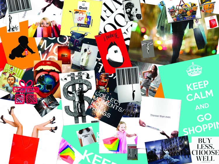consumerism collage