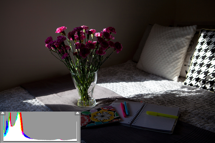 histogram w fotografii