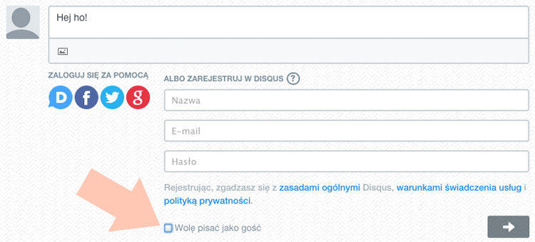 disqus jak komentować