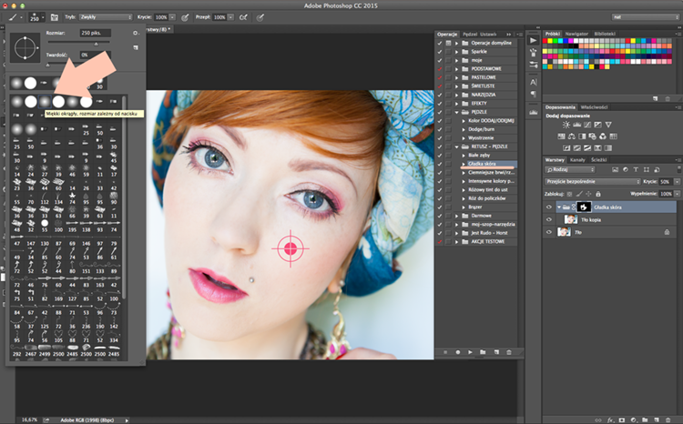 retusz twarzy adobe photoshop cs pędzle do Photoshopa