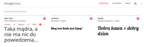 Skąd brać darmowe fonty na stronę i na blog Darmowe fonty czcionki na bloga i stronę