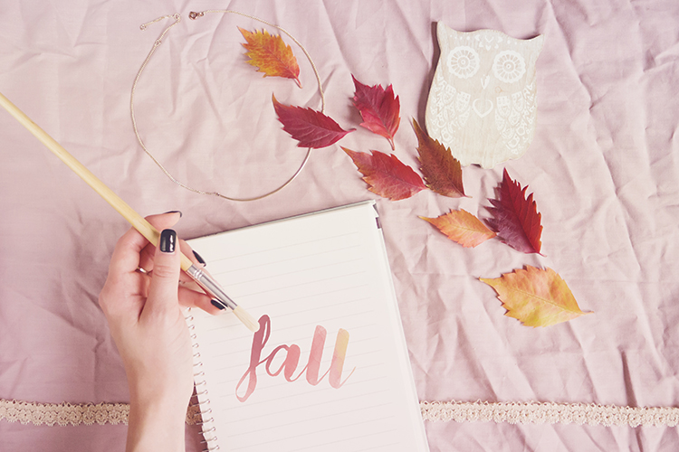 fotografia flatlay jesienne