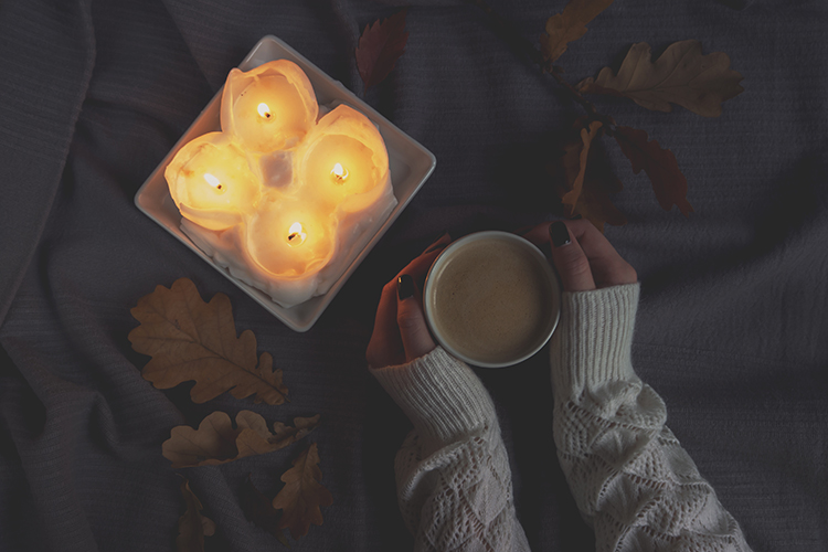jesienne aranżacje - flatlay fotografia