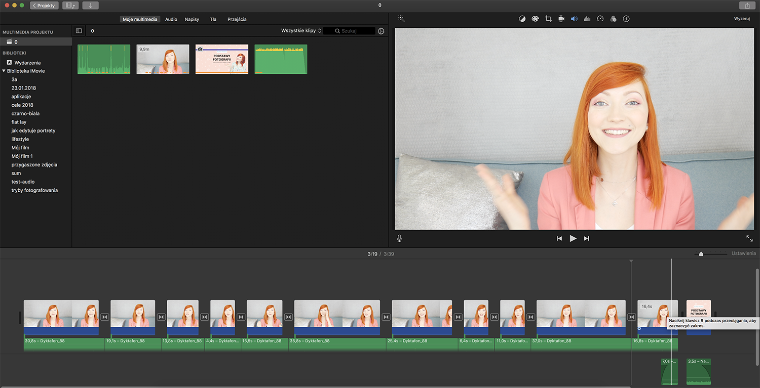 imovie - program do edycji wideo